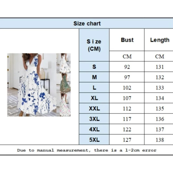 Bohemian Vacation Fashion 2024 Women's Summer New Comfortable V-neck High Waist Sleeveless Printed Sexy Tank Top Dress